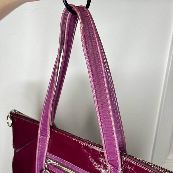 COACH • Daisy • Liquid Gloss Leather In Color Berry • Shoulder Tote Bag • RARE! - Picture 15 of 15